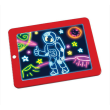 2021 high quality Russian Magic light board magic board LED light kids drawing board with color pen